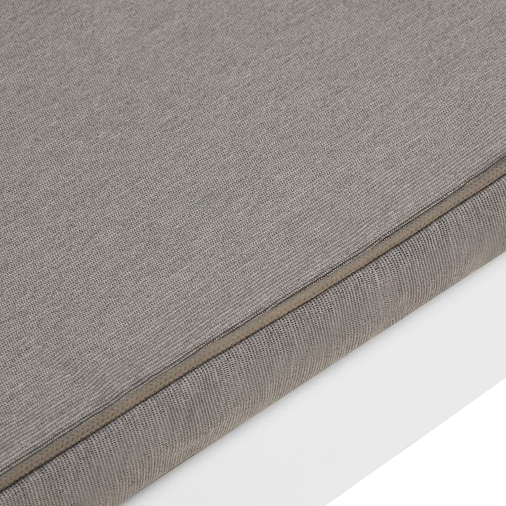 3-tlg. Garten-Lounge-Set mit Kissen Kunststoff Weiss